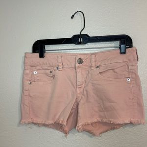 AMERICAN EAGLE Pink Denim Jean Shorts